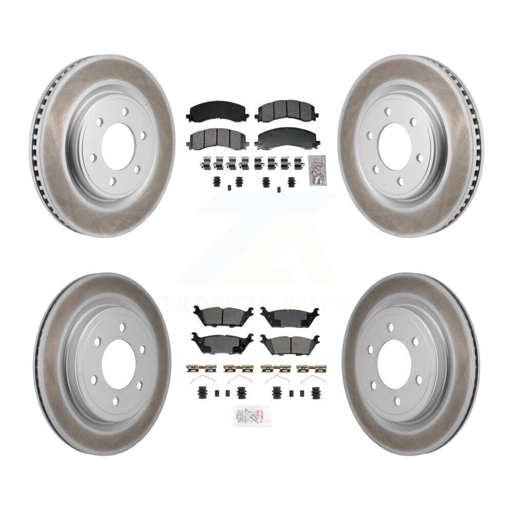 Kit de rotors de frein à revêtement semi-métallique avant et arrière, pour Ford Expedition Lincol