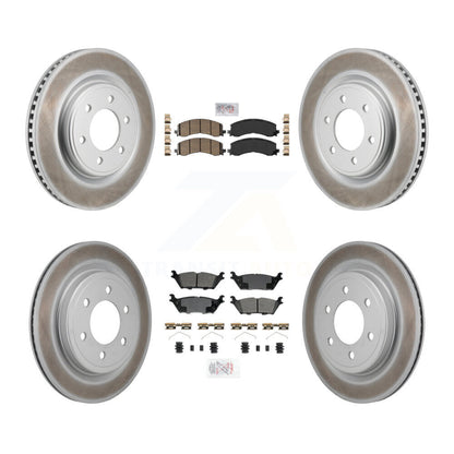 Kit de rotors de frein avant et arrière semi-métalliques avec revêtement en céramique pour Ford Expeditio