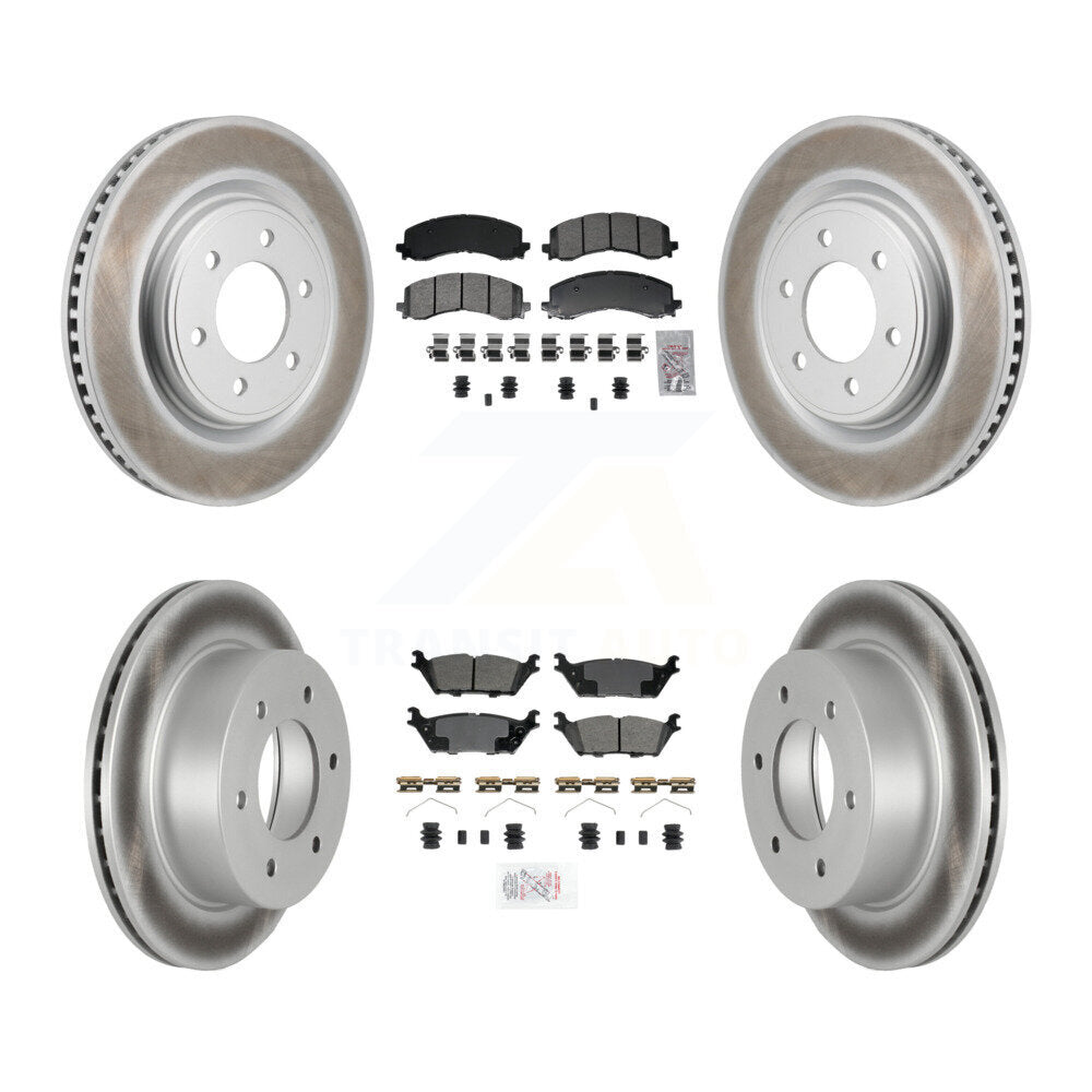 Kit de Rotor de frein à revêtement de plaquettes semi-métalliques avant et arrière, pour Ford Bronco 2022 2023 3.0