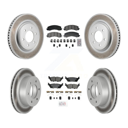 Kit de Rotor de frein à revêtement de plaquettes semi-métalliques avant et arrière, pour Ford Bronco 2022 2023 3.0