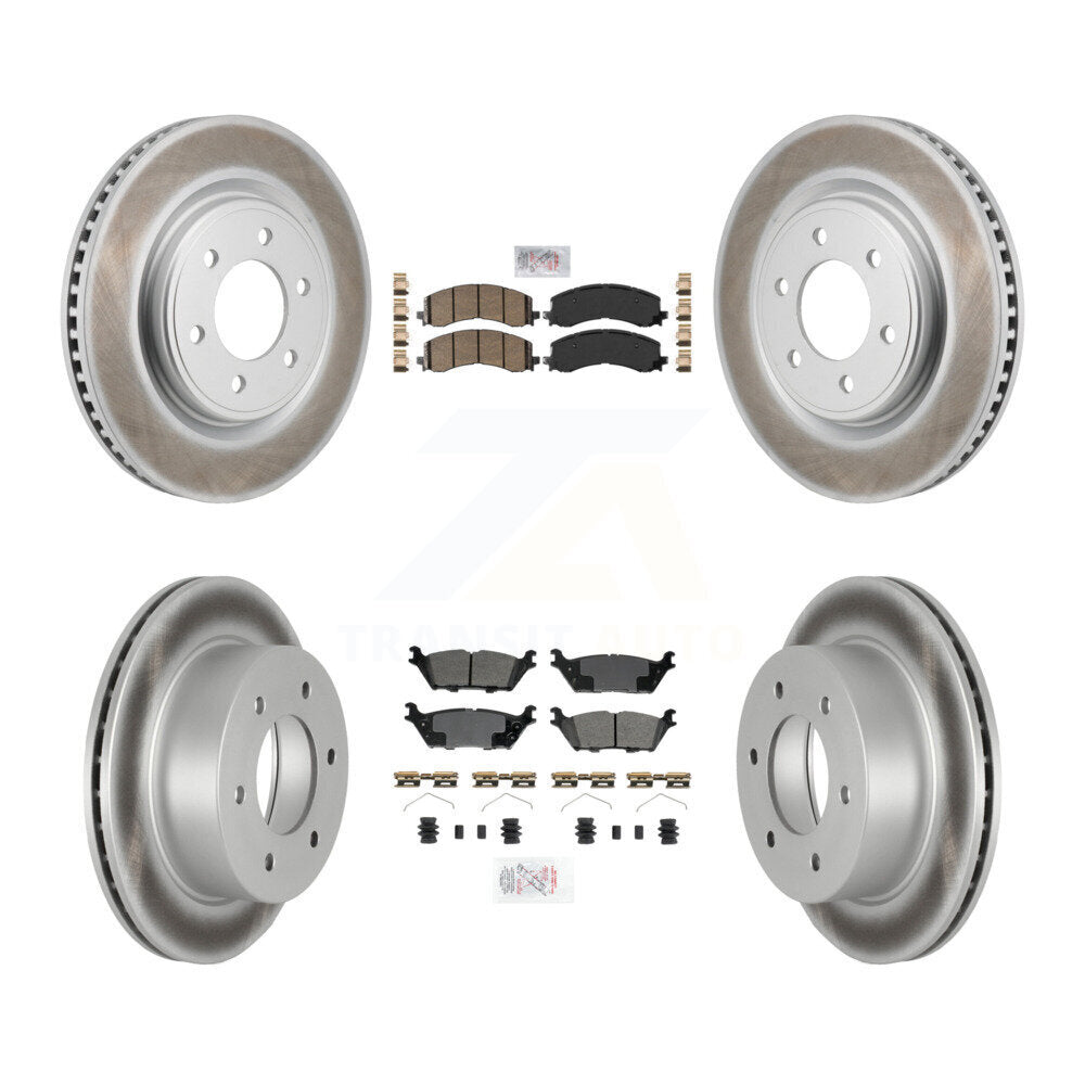Kit de Rotor de frein avec revêtement de plaquettes semi-métalliques avant et arrière en céramique, pour Ford Bronco 3.0