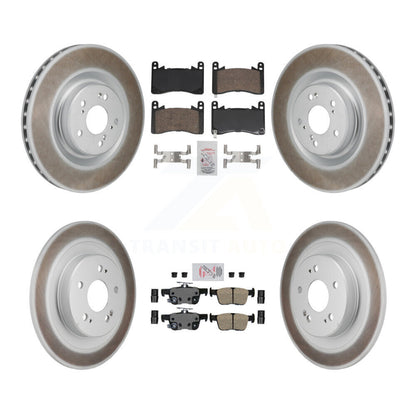 Kit de rotors de frein à disque recouverts de plaquettes en céramique avant et arrière, pour Acura TLX 2021 2023 3.0
