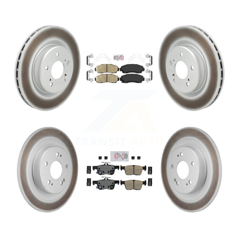 Kit de rotors de frein à disque avec revêtement en céramique, pour Acura TLX 2021 2023, avant et arrière, 2.0