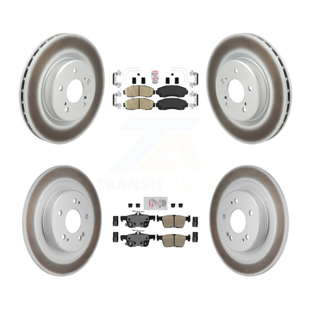 Kit de rotors de frein à disque avec revêtement en céramique, pour Acura TLX 2021 2023, avant et arrière, 2.0
