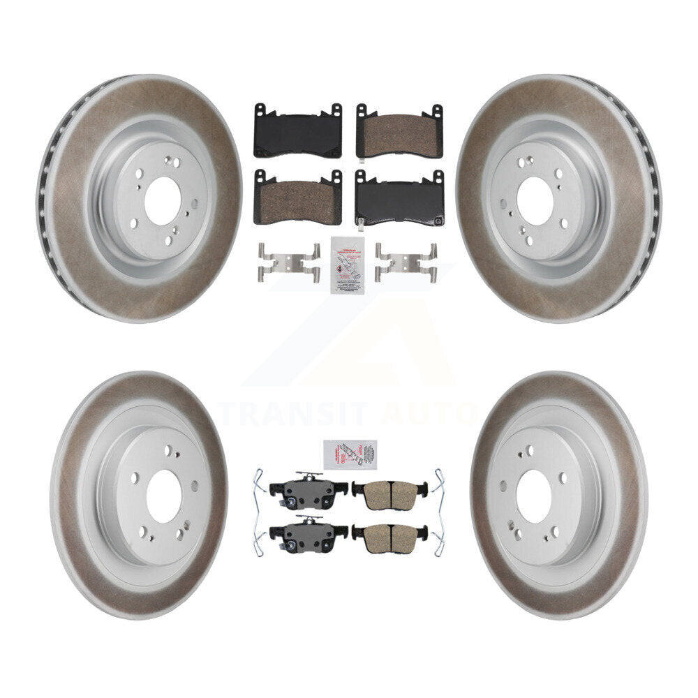 Kit de rotors de frein à disque recouverts de plaquettes en céramique avant et arrière, pour Acura TLX 2021 2023 3.0