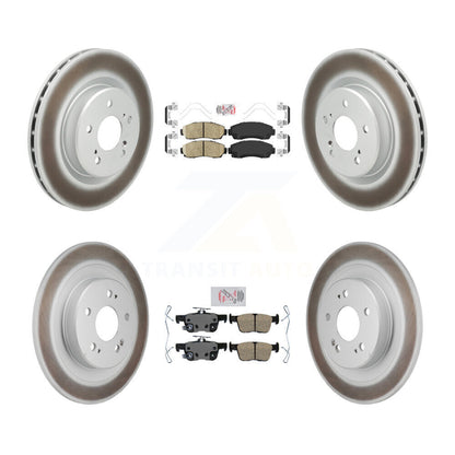 Kit de rotors de frein à disque avec revêtement en céramique, pour Acura TLX 2021 2023, avant et arrière, 2.0