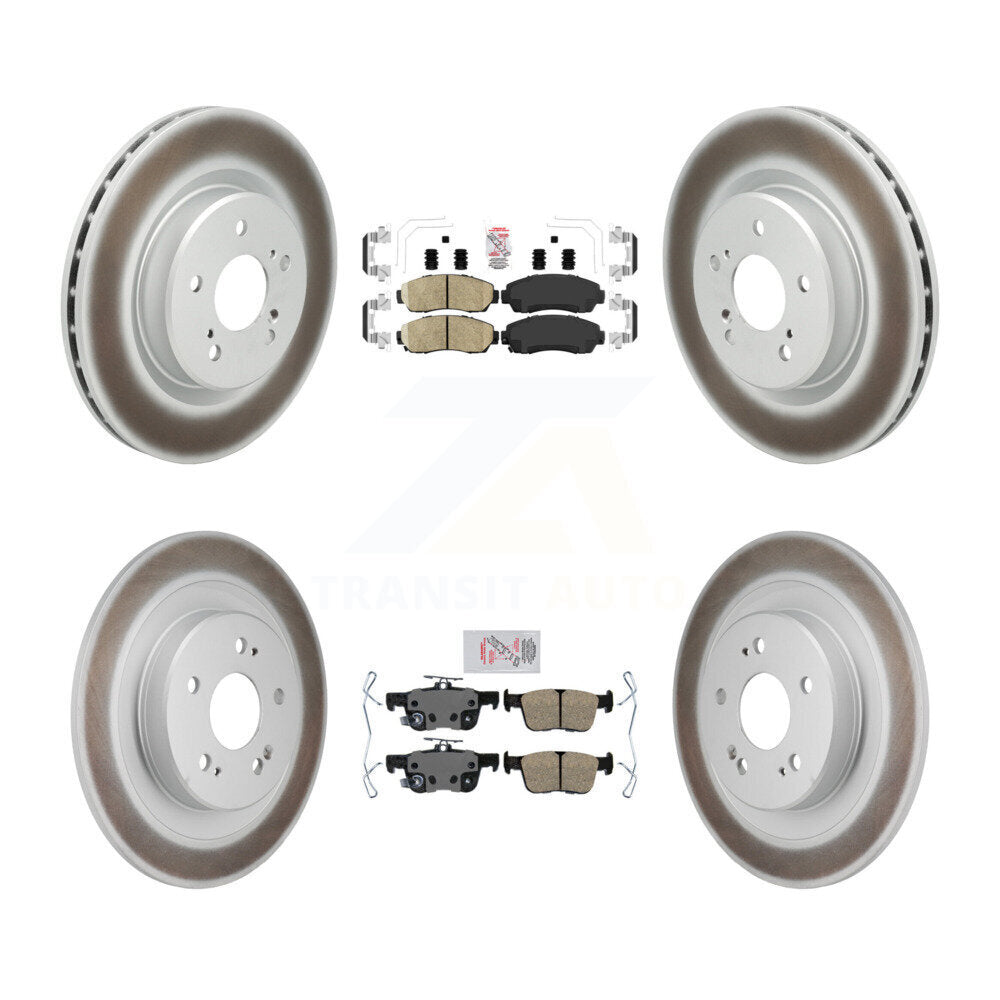 Kit de rotors de frein à disque avec revêtement en céramique, pour Acura TLX 2021 2023, avant et arrière, 2.0