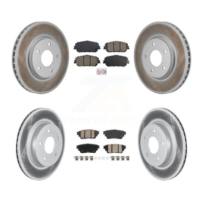 Kit de plaquettes en céramique avant et arrière et disques de frein enduits pour Nissan Rogue