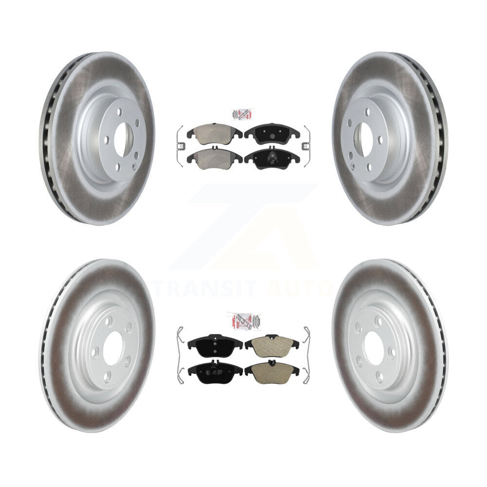 Kit de rotors de frein à disque recouverts de plaquettes semi-métalliques avant et arrière pour Mercedes-Benz E40