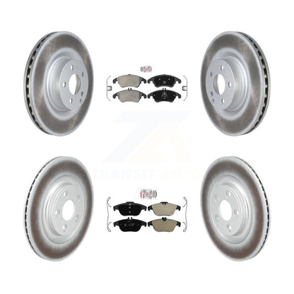 Kit de rotors de frein à disque recouverts de plaquettes semi-métalliques avant et arrière pour Mercedes-Benz E40
