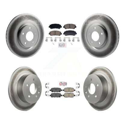 Kit de rotors de frein à revêtement de plaquettes en céramique avant et arrière, pour Nissan Sentra SE-R Spec 07-12