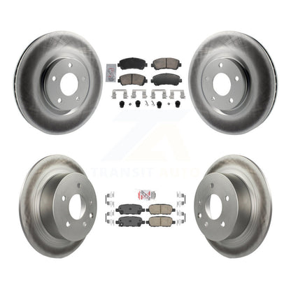 Kit de rotors de frein à revêtement de plaquettes en céramique avant et arrière, pour Nissan Sentra SE-R Spec 07-12