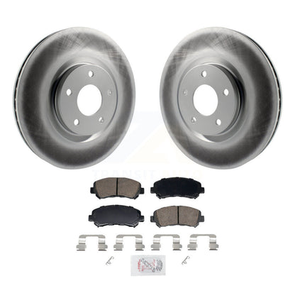 Rotors de frein à disque à revêtement avant et kit de plaquettes en céramique pour Nissan Sentra Juke