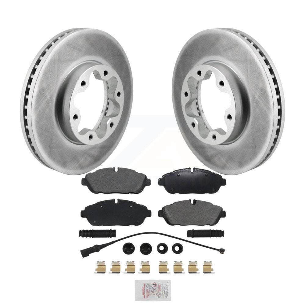 Kit de plaquettes de frein semi-métalliques avec revêtement avant, pour Ford Transit-250 Transit-35