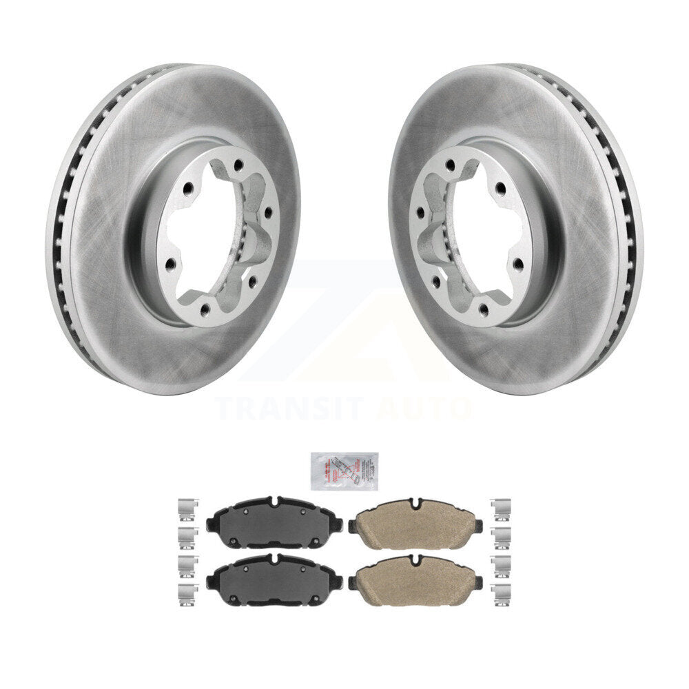 Kit de plaquettes de frein semi-métalliques avec revêtement avant, pour Ford Transit-250 Transit-35