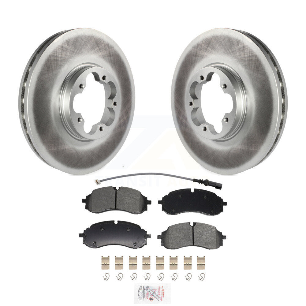 Kit de plaquettes de frein semi-métalliques avec revêtement avant, pour Ford Transit-250 Transit-35
