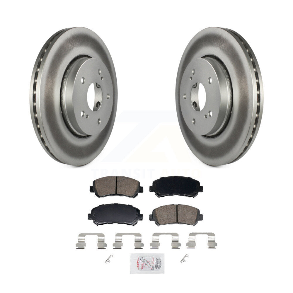Rotors de frein à disque avec revêtement avant et kit de plaquettes en céramique pour Suzuki Kizash 2010-2013