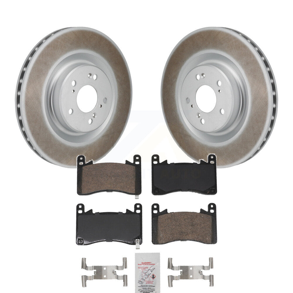 Kit de rotors de frein à disque à revêtement avant et de plaquettes en céramique pour Acura TLX 2021 2023 3.0