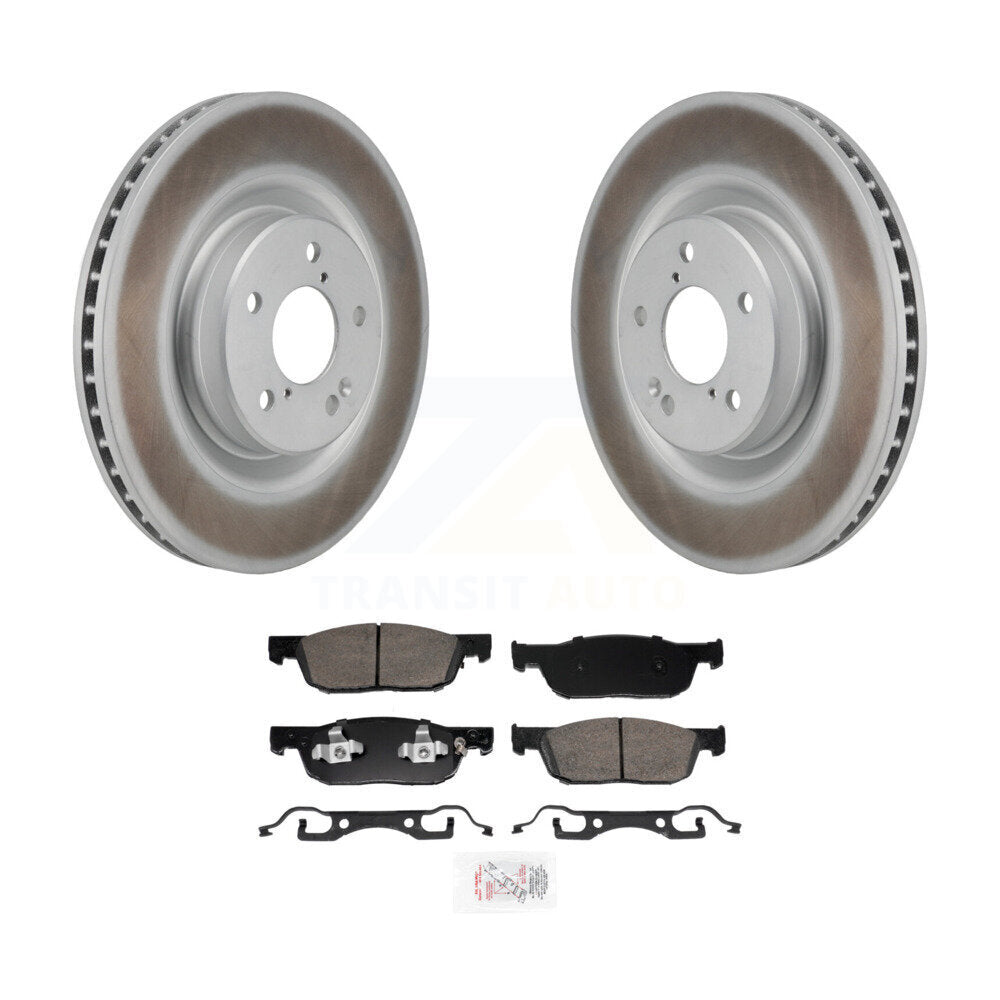 Kit de rotors de frein à disque à revêtement avant et de plaquettes en céramique pour Acura MDX 2022 2023 3.5