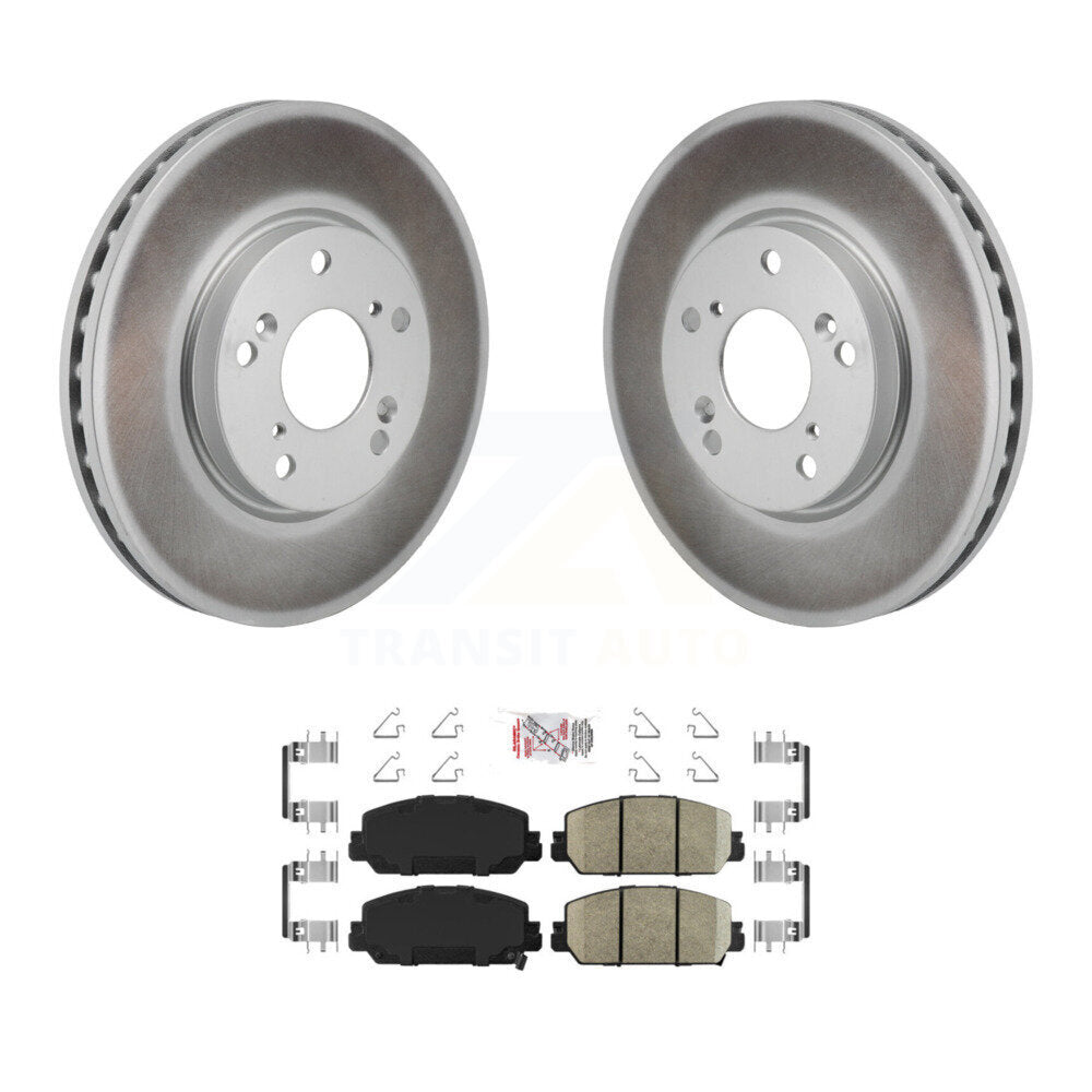 Kit de disques de frein à disque à revêtement avant et de plaquettes en céramique pour Honda Clarity 2017 – 2021