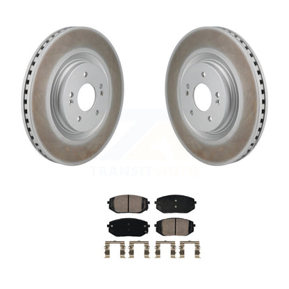 Rotors de frein à disque à revêtement avant et Kit de plaquettes en céramique pour Hyundai Sonata Kia K5