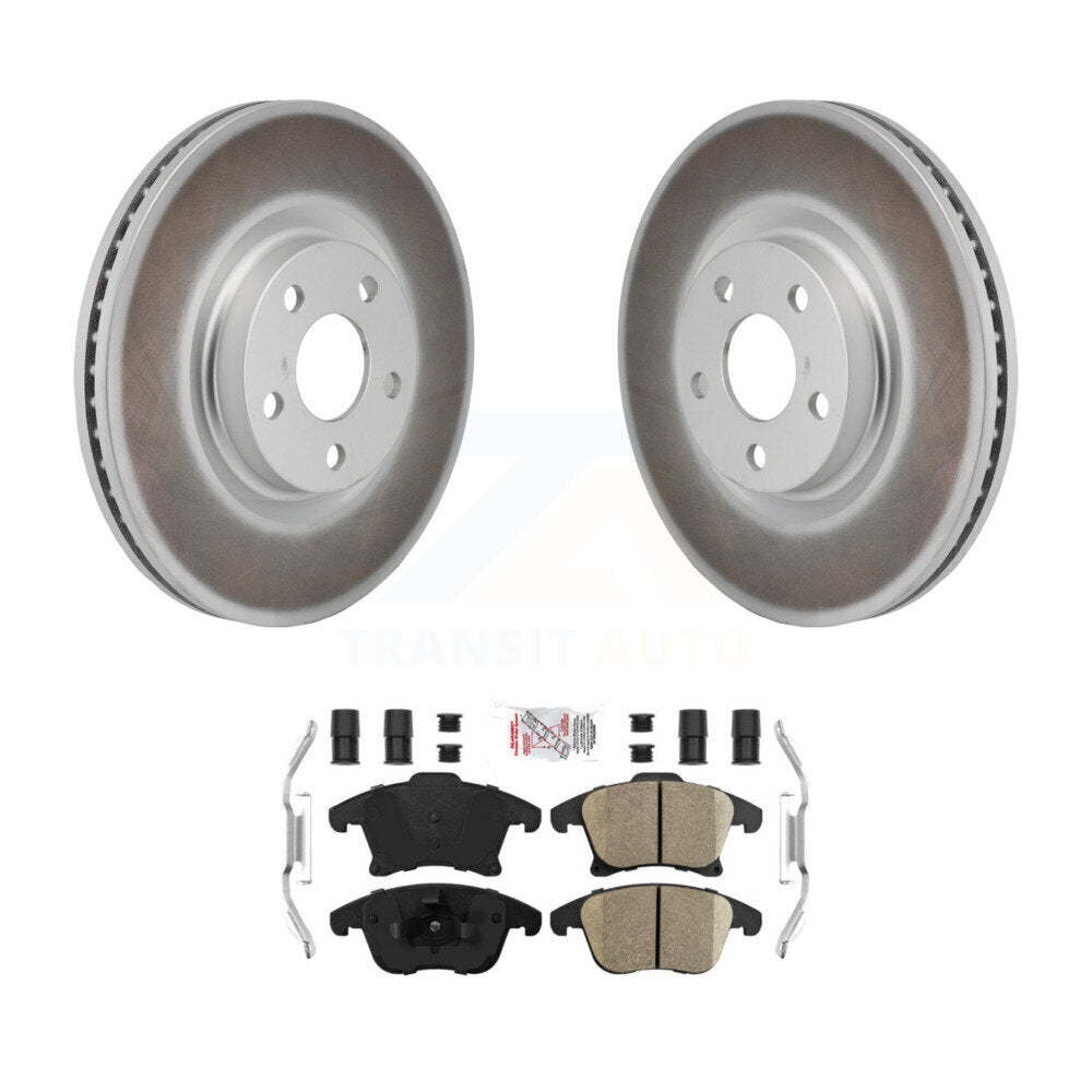 Rotor de frein à disque à revêtement avant et kit de plaquettes en céramique pour Lincoln MKZ 2017 2020 2.0