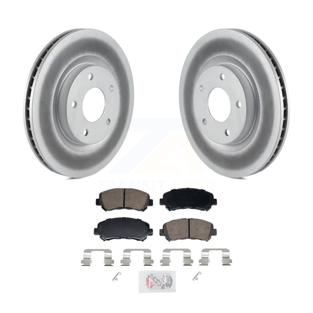 Kit de rotors de frein à disque et de plaquettes en céramique avec revêtement avant pour Nissan Rogue Select