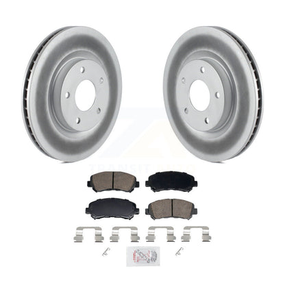 Kit de rotors de frein à disque et de plaquettes en céramique avec revêtement avant pour Nissan Rogue Select