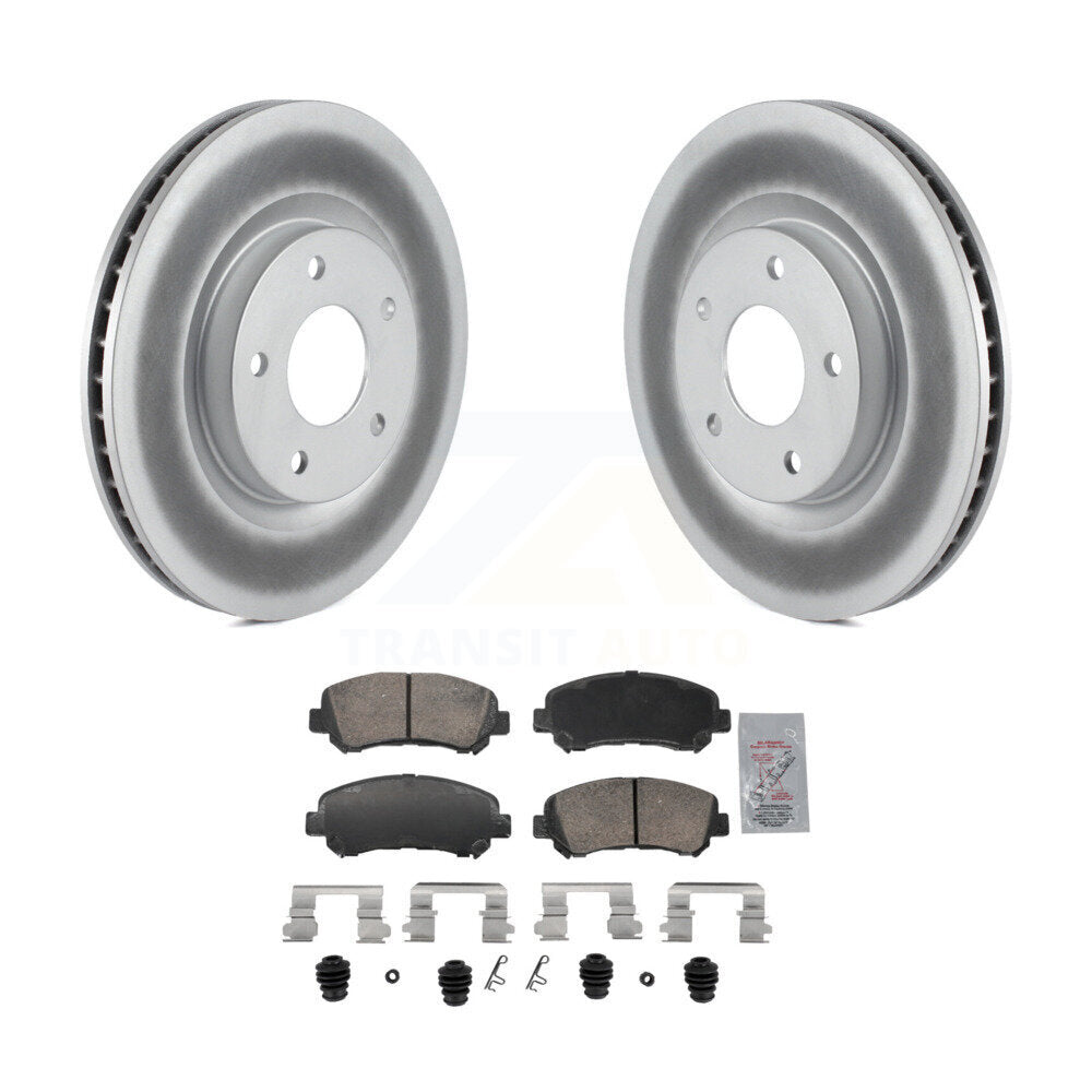 Kit de rotors de frein à disque et de plaquettes en céramique avec revêtement avant pour Nissan Rogue Select