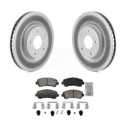 Kit de rotors de frein à disque et de plaquettes en céramique avec revêtement avant pour Nissan Rogue Select