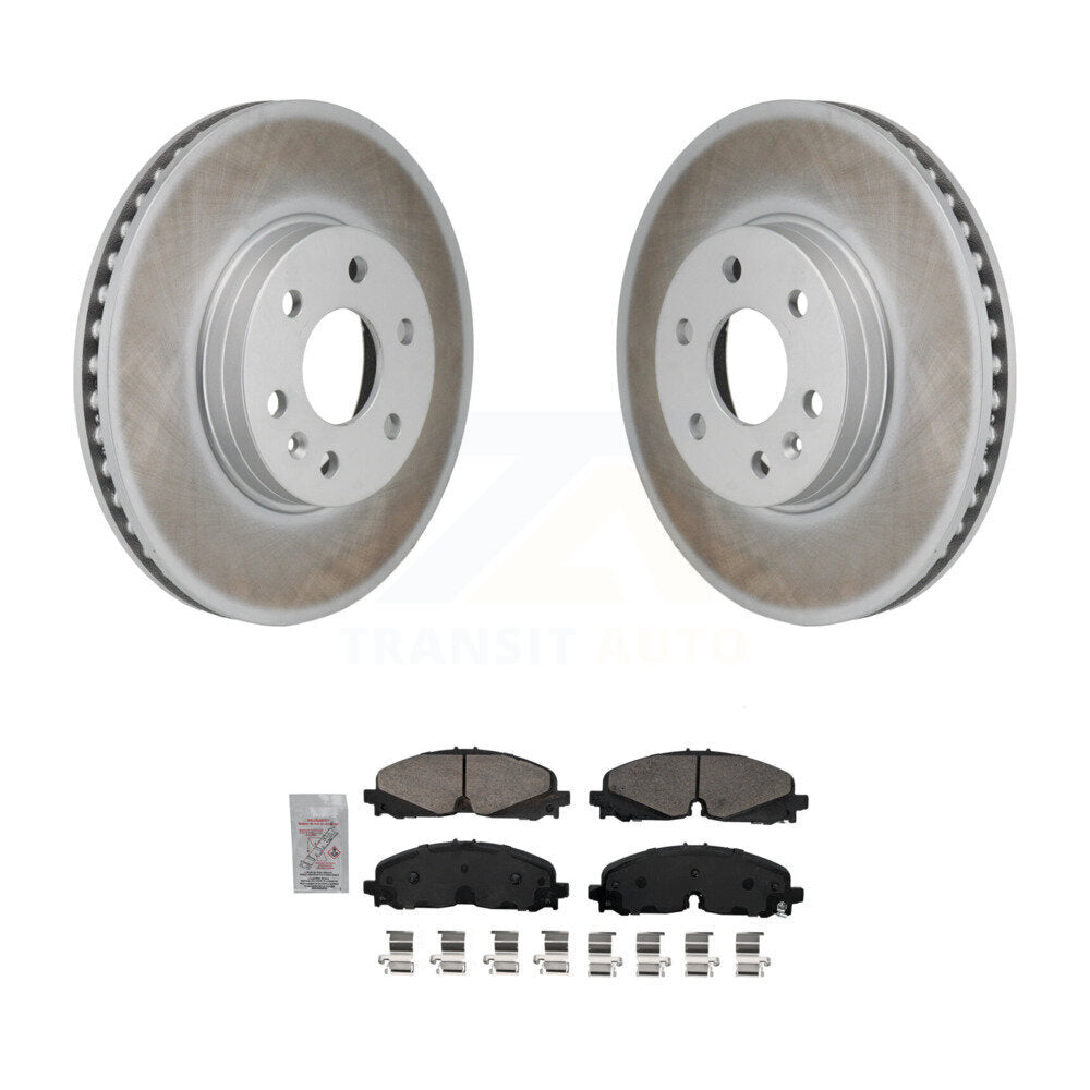 Rotors de frein à disque à revêtement avant, Kit de plaquettes en céramique pour Chevrolet Colorado GMC Canyo