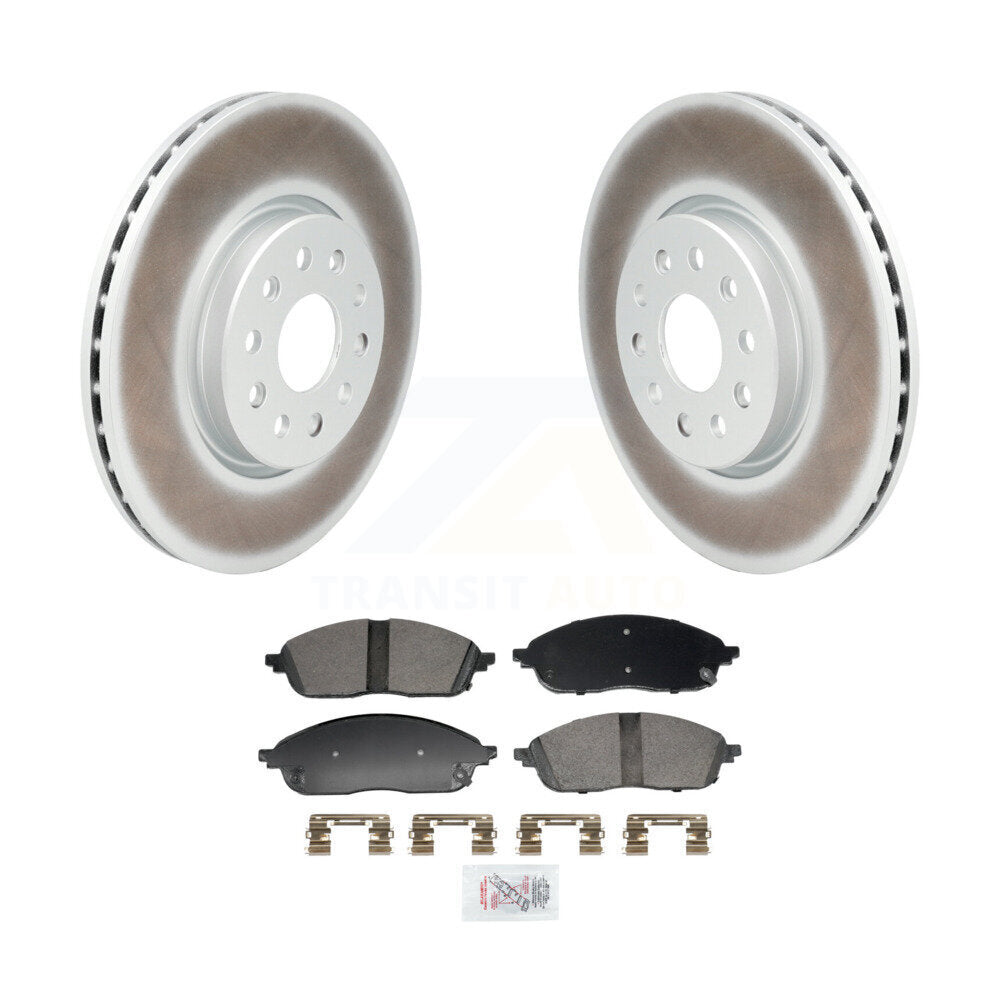 Kit de rotors de frein à disque à revêtement avant et de plaquettes en céramique pour Jeep Grand Cherokee L