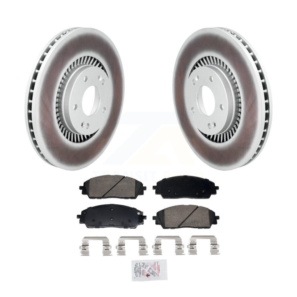 Kit de rotors de frein à disque à revêtement avant et de plaquettes en céramique pour Kia Carnival 2022 – 2024