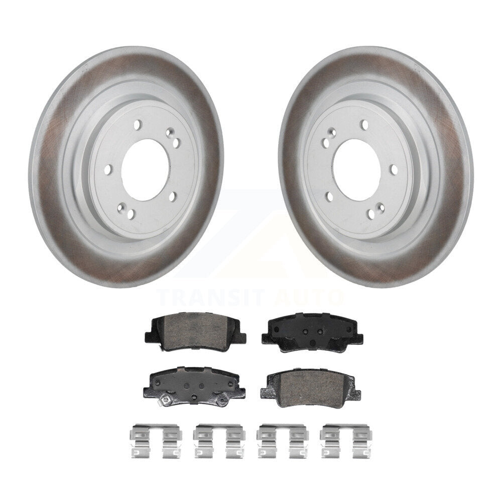 Rotor de frein à disque à revêtement arrière et Kit de plaquettes en céramique pour Hyundai Tucson Kia Sportag