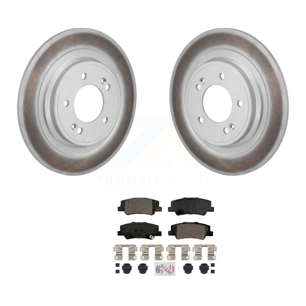 Rotor de frein à disque à revêtement arrière et Kit de plaquettes en céramique pour Hyundai Tucson Kia Sportag