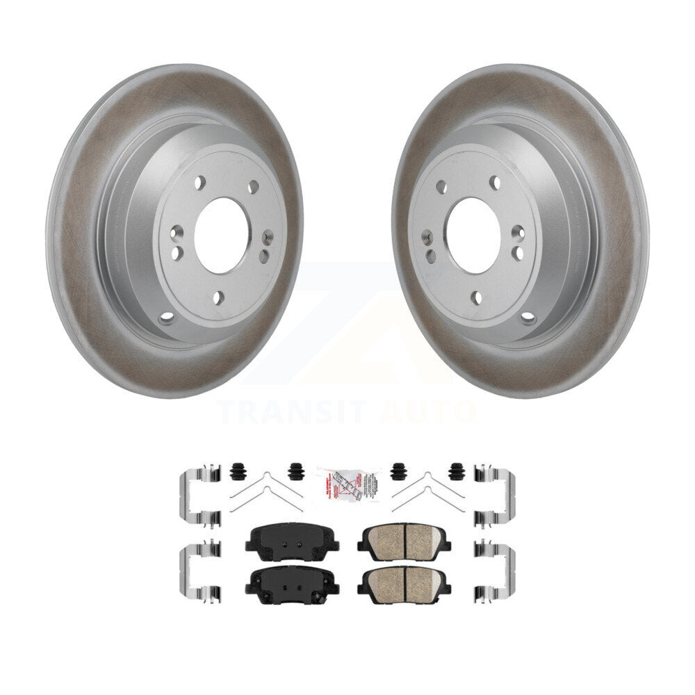 Kit de rotors de frein à disque à revêtement arrière et de plaquettes en céramique pour Genesis G70 Kia Stinger