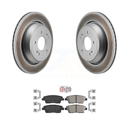Kit de rotors de frein à disque et de plaquettes en céramique avec revêtement arrière pour Kia K900 3,8 L 2015