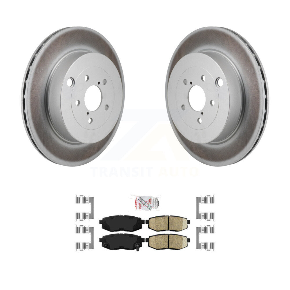 Kit de rotors de frein à disque à revêtement arrière et de plaquettes en céramique pour Subaru BRZ Toyota 86