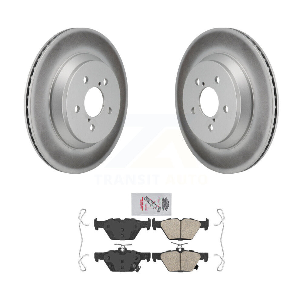 Kit de rotors de frein à disque à revêtement arrière et de plaquettes en céramique pour Subaru Crosstrek