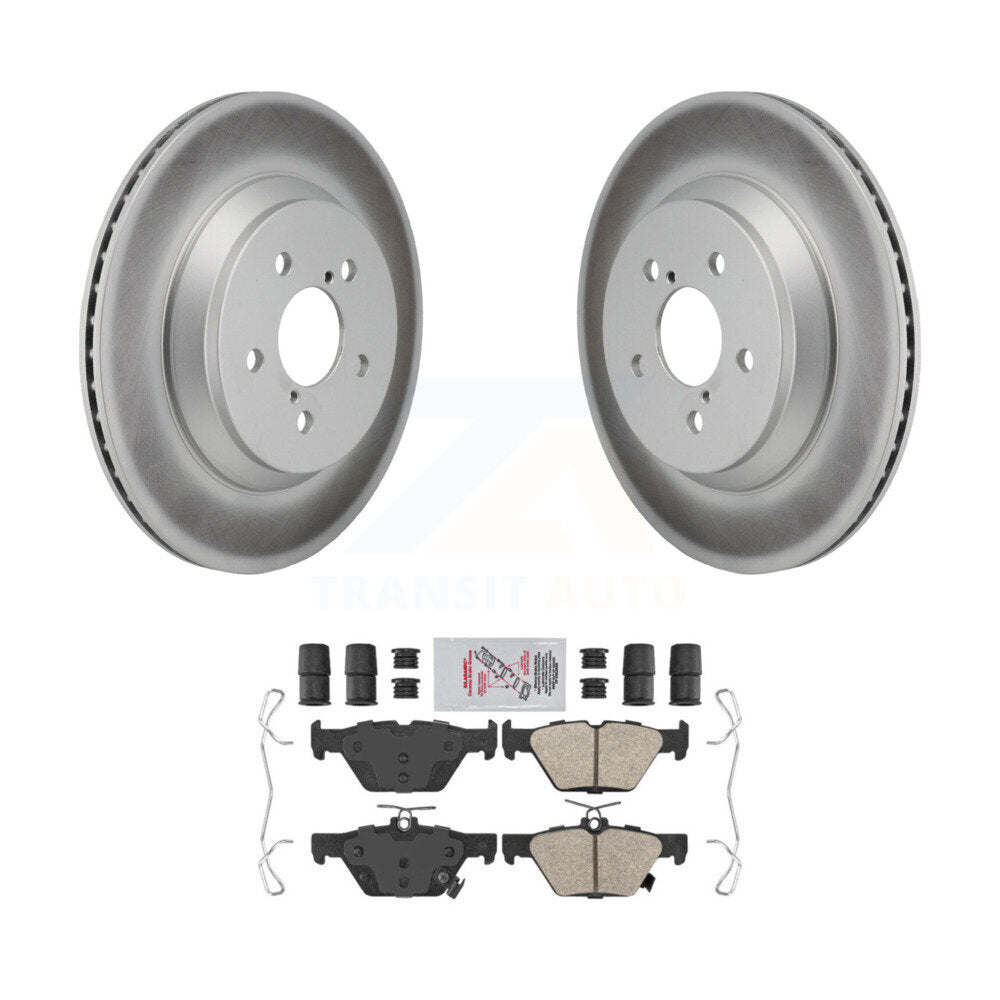 Kit de rotors de frein à disque à revêtement arrière et de plaquettes en céramique pour Subaru Crosstrek