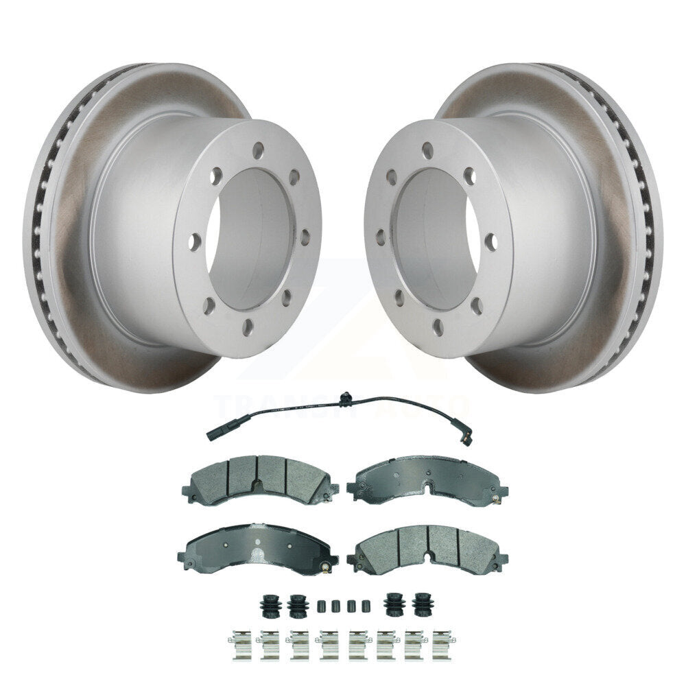 Kit de rotor de frein arrière et de plaquettes semi-métalliques pour GMC Sierra 3500 HD Chevrole