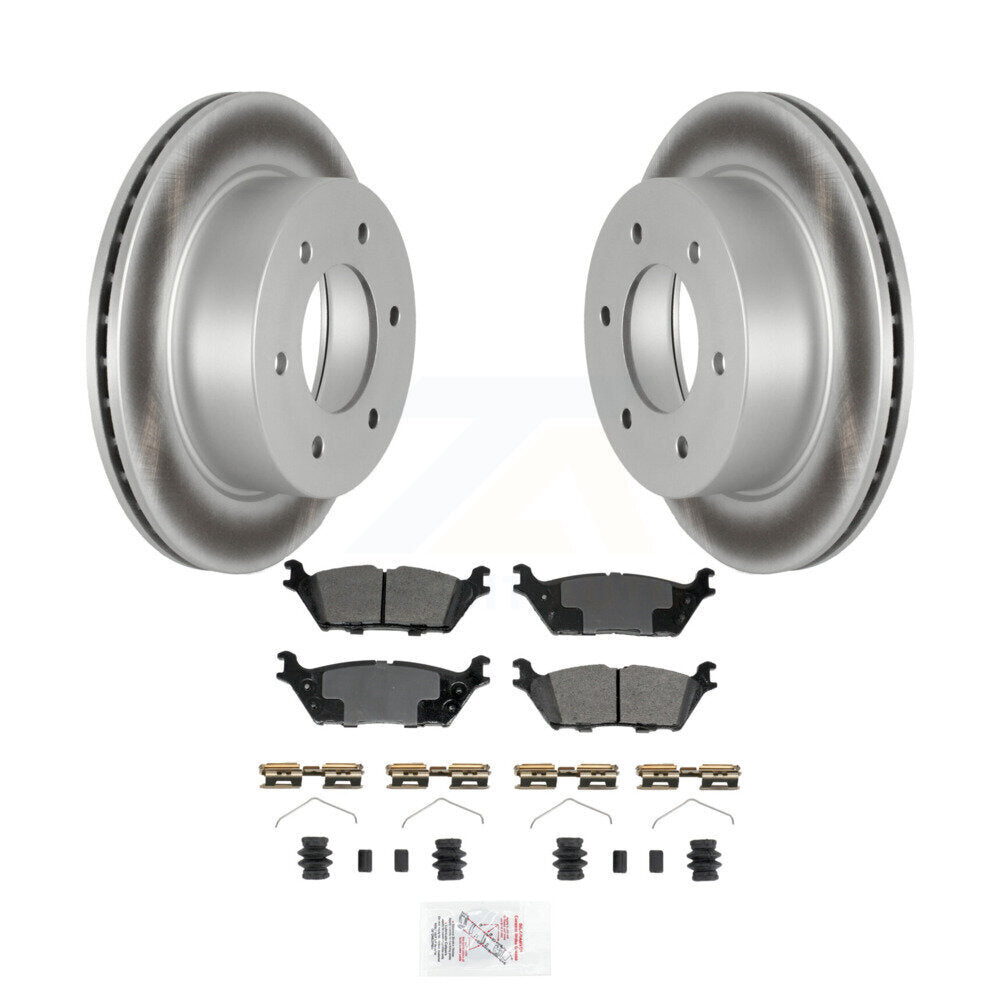 Kit de plaquettes de frein à disque semi-métalliques pour rotors de frein arrière pour Ford Bronco 2022 2023 3.0