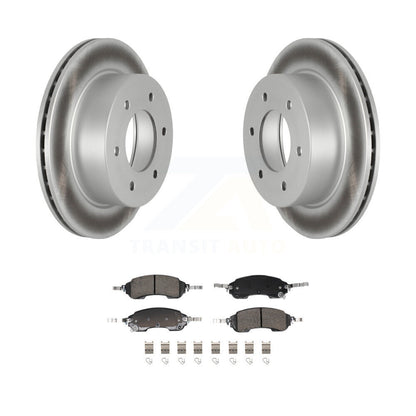 Kit de rotors de frein à disque à revêtement arrière et de plaquettes en céramique pour Ford Bronco KGA-106289