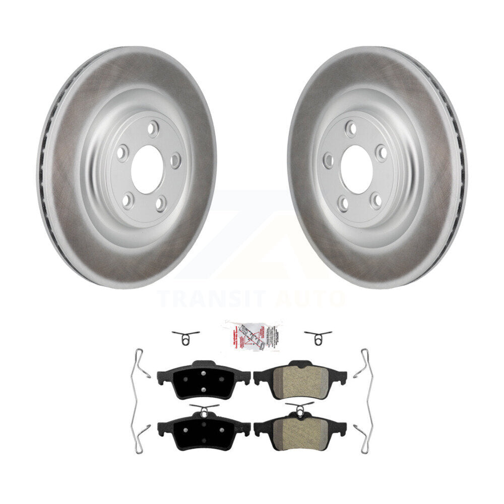 Kit de plaquettes de frein semi-métalliques avec revêtement arrière pour Jaguar XJ Base 2016 avec 3.0