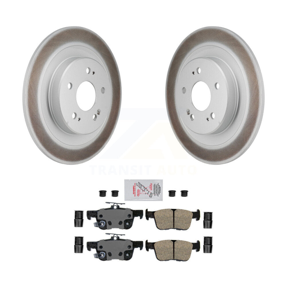 Kit de disques de frein à disque à revêtement arrière et de plaquettes en céramique pour Acura TLX 2021 – 2023