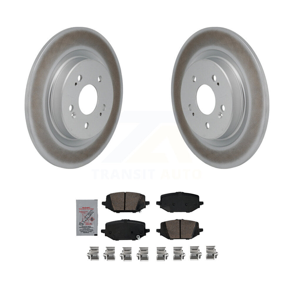 Kit de rotors de frein à disque à revêtement arrière et de plaquettes en céramique pour Acura MDX 2022 – 2024