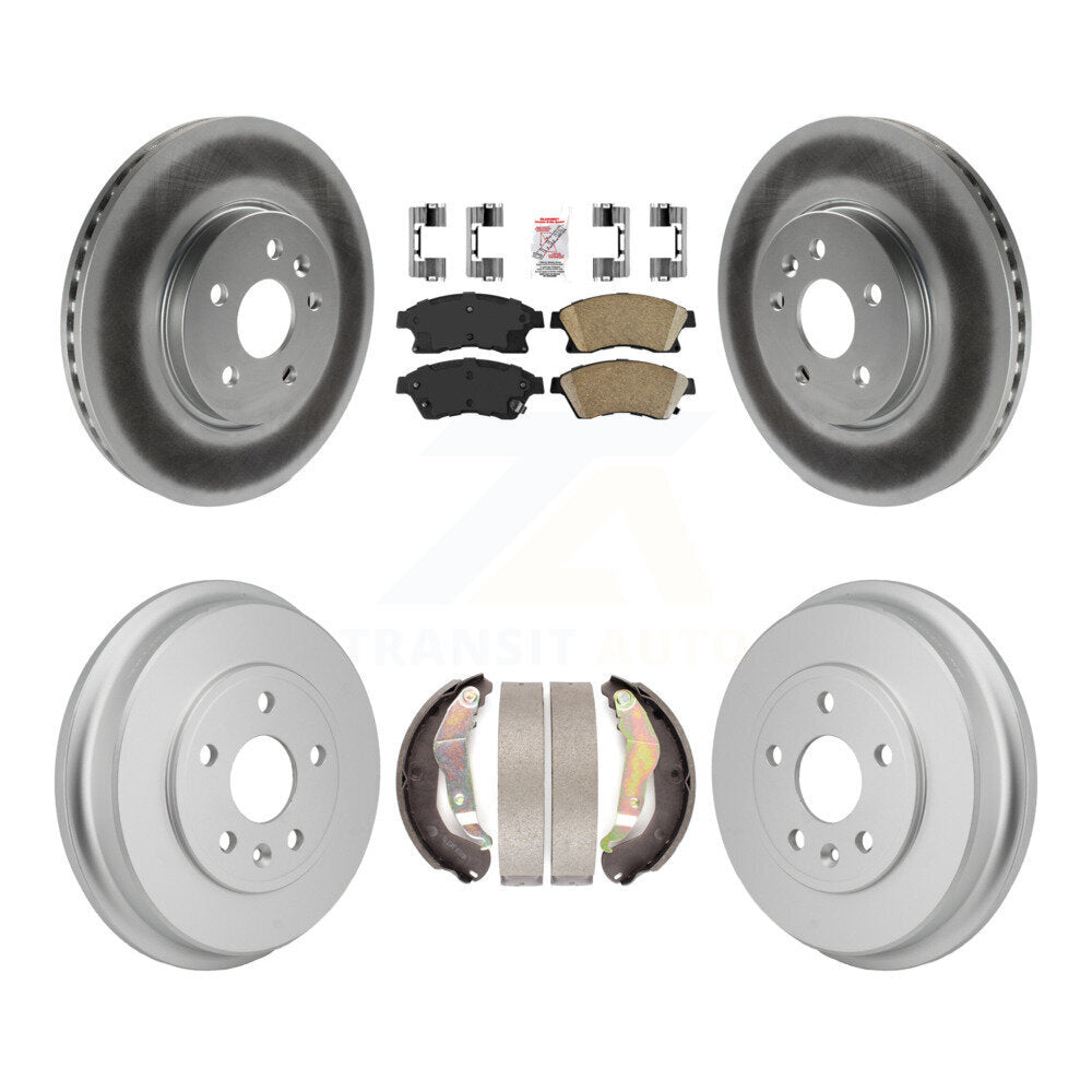 Kit de tambour avec revêtement en céramique, Rotors de frein avant et arrière, pour Chevrolet Sonic R 13-14