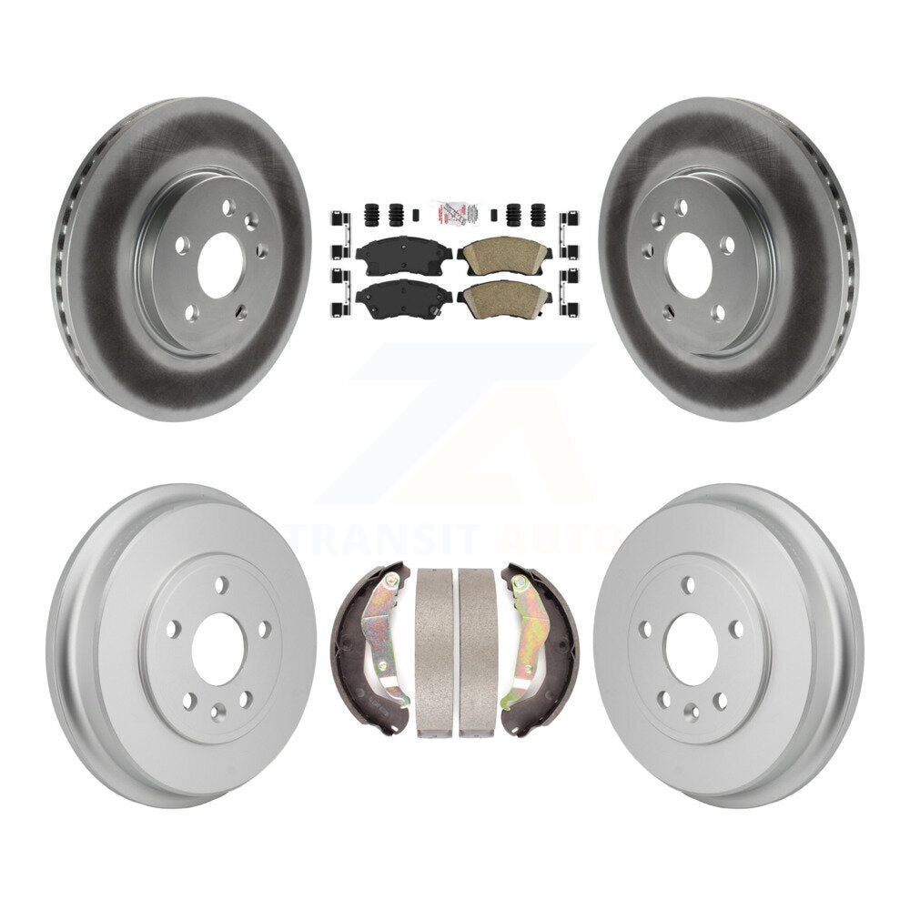 Kit de tambour avec revêtement en céramique, Rotors de frein avant et arrière, pour Chevrolet Sonic R 13-14