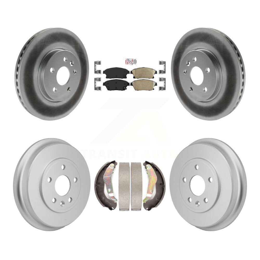 Kit de tambour avec revêtement en céramique, Rotors de frein avant et arrière, pour Chevrolet Tra 2013 – 2017