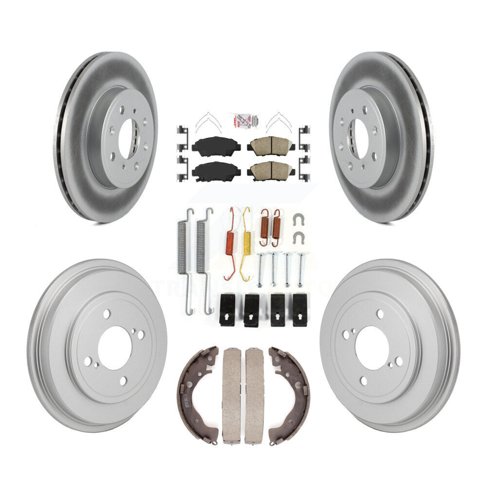 Kit de tambour avec revêtement en céramique pour rotor de frein avant et arrière (7 pièces) pour Honda Fi 2015-2020
